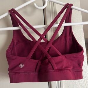 lululemon Longline Sports Bra - Deep Red